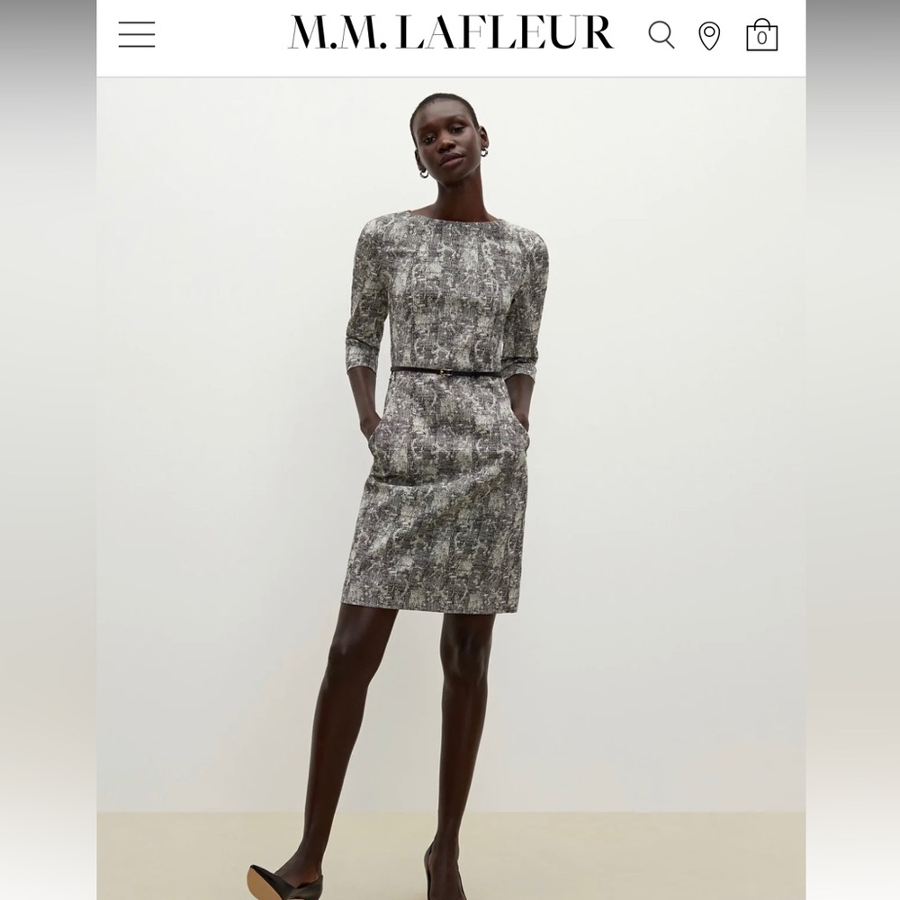 Mm Lafleur Etsuko Dress Crackle NWT